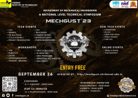 MECHGUST 2023 Mechanical Engineering Symposium Poster